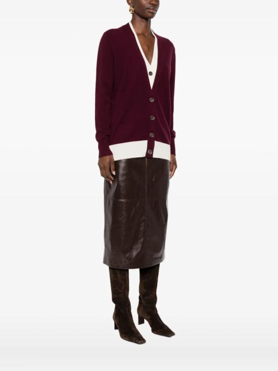 25FW 알파스튜디오 가디건 202502AD4302E2009 Bordeaux - ALPHA STUDIO