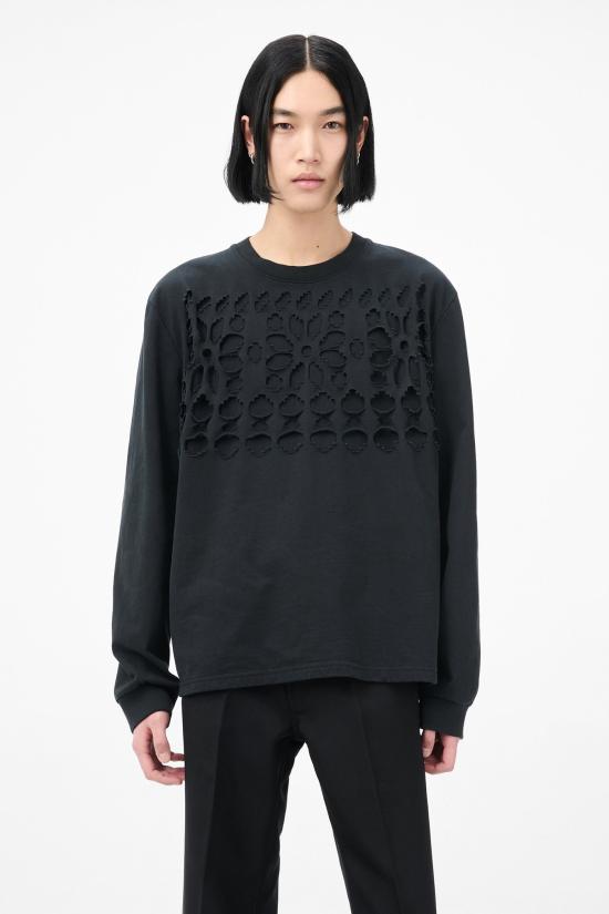 25FW 아워레가시 긴팔 티셔츠 M4256TCF CUT FAIRISLE INK DOM - OUR LEGACY