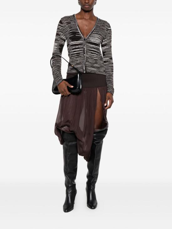 25FW 미소니 가디건 DS25WM03 BK01BWF801F Brown - MISSONI