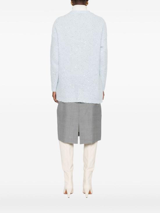 25FW 에르마노 피렌제 가디건 D47EN014 E80MF824 Clear Blue - ERMANNO FIRENZE