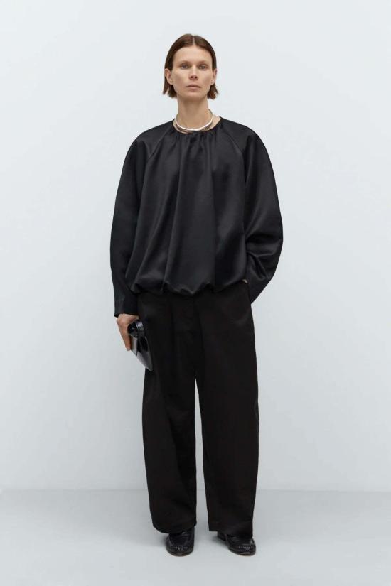  코데라 블라우스 코르데라 새틴 벌룬 - CORDERA