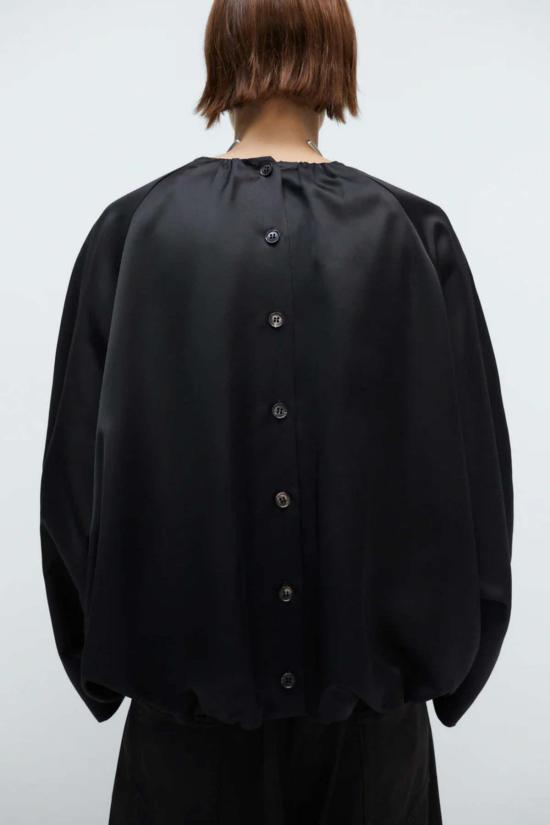  코데라 블라우스 코르데라 새틴 벌룬 - CORDERA