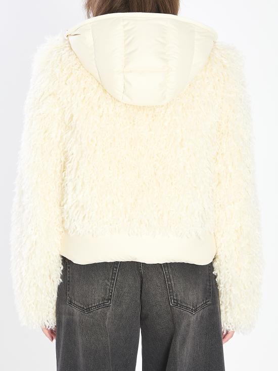 25FW 몽클레어 Vigiers 비기에르 테디 후디드 쇼트 다운 자켓 Vigiers 비기에르 테디 후디드 쇼트 다운  K20931A0021689B7G 034 WHITE - MONCLER