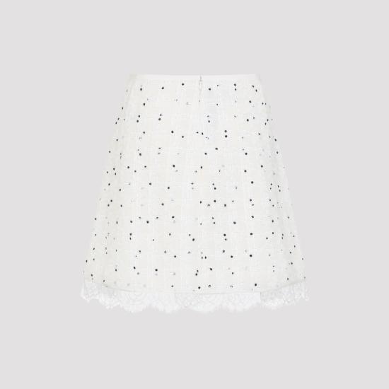 25FW 지암바티스타 발리 미디 스커트 25FWPVCA204128LIN M019 WHITE - GIAMBATTISTA VALLI