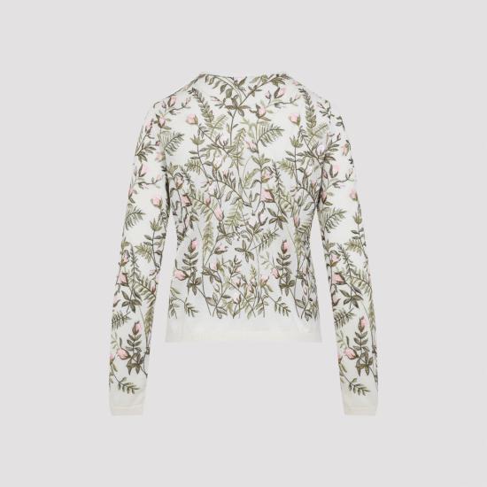 25FW 지암바티스타 발리 가디건 25FWPVCM0M2302CAS 1101 WHITE - GIAMBATTISTA VALLI