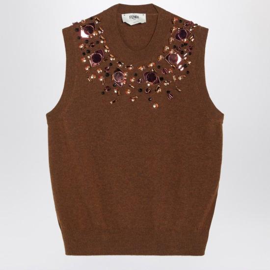 25FW 펜디 스웨터 FZXE01AUZW F1T6K BROWN