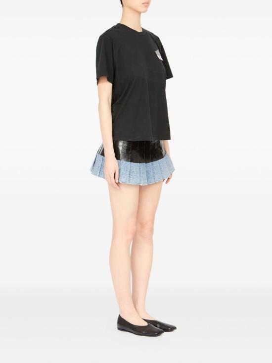 25FW MM6 메종마르지엘라 반팔 티셔츠 S62GD0210M20115 900 BLACK - MM6 MAISON MARGIELA