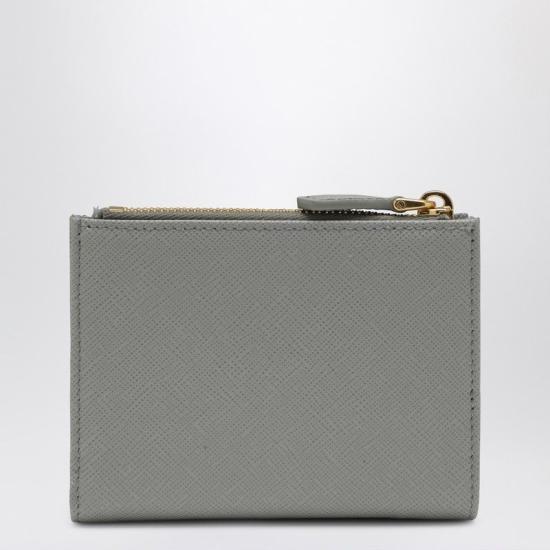 25FW 프라다 트라이앵글 로고 반지갑  1ML050QHH F0424 GREY - PRADA