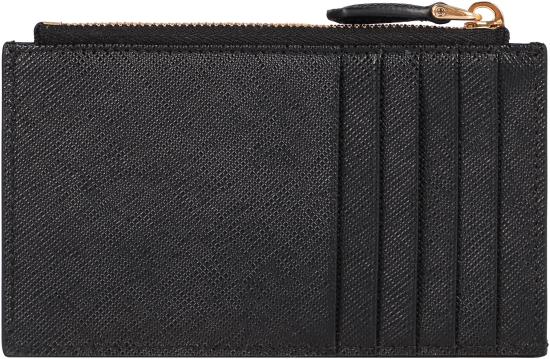 25FW 프라다 사피아노 가죽 지퍼 카드 지갑 지갑 1MC086QHH F0002 BLACK - PRADA