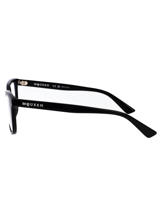 25FW 알렉산더 맥퀸 안경 AM0541O 007 BLACK BLACK TRANSPARENT - ALEXANDER MCQUEEN