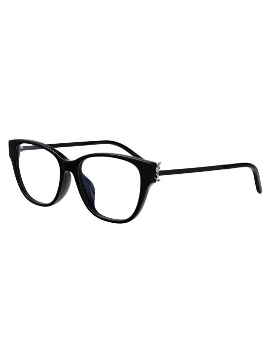 25FW 생로랑 안경 SL M48O CFN 002 BLACK BLACK TRANSPARENT - SAINT LAURENT
