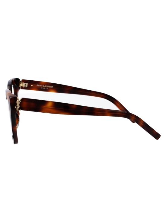 25FW 생로랑 안경 SL M143 OPT 003 HAVANA HAVANA TRANSPARENT - SAINT LAURENT
