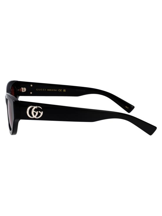25FW 구찌 선글라스 GG1954SA 004 BLACK BLACK RED - GUCCI