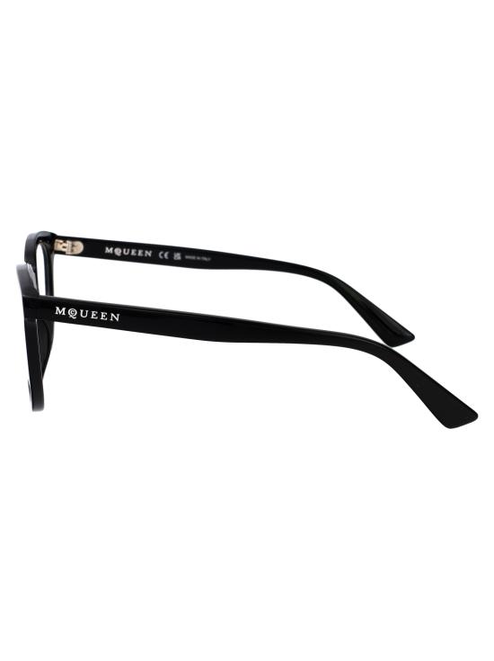 25FW 알렉산더 맥퀸 안경 AM0539O 001 BLACK BLACK TRANSPARENT - ALEXANDER MCQUEEN