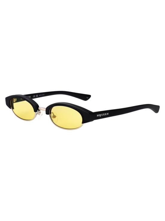 25FW 알렉산더 맥퀸 선글라스 AM0534S 003 BLACK BLACK YELLOW - ALEXANDER MCQUEEN