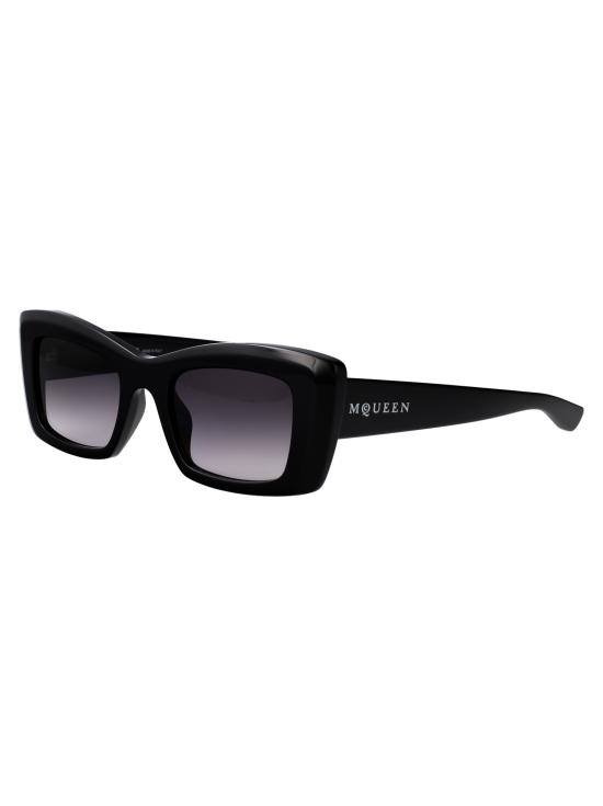 25FW 알렉산더 맥퀸 선글라스 AM0526S 001 BLACK GREY - ALEXANDER MCQUEEN