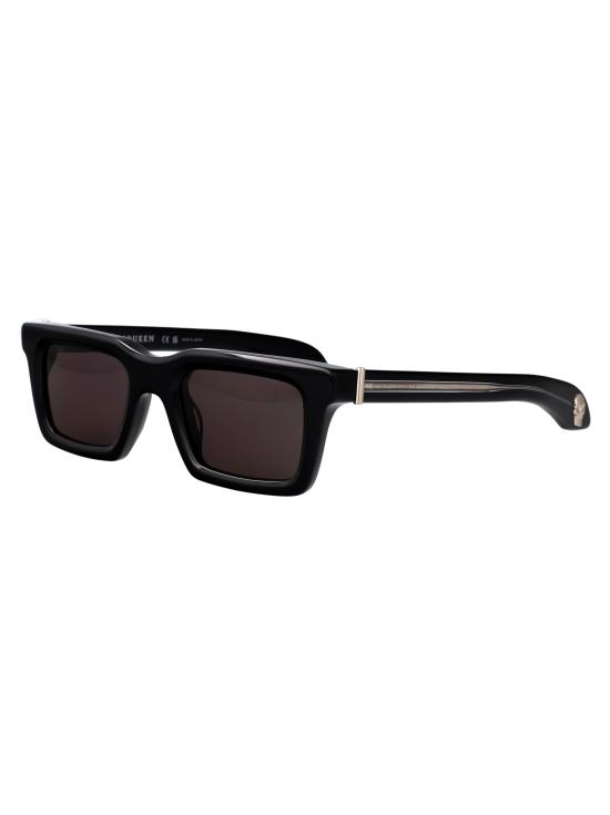 25FW 알렉산더 맥퀸 선글라스 AM0506S 001 BLACK BLACK GREY - ALEXANDER MCQUEEN