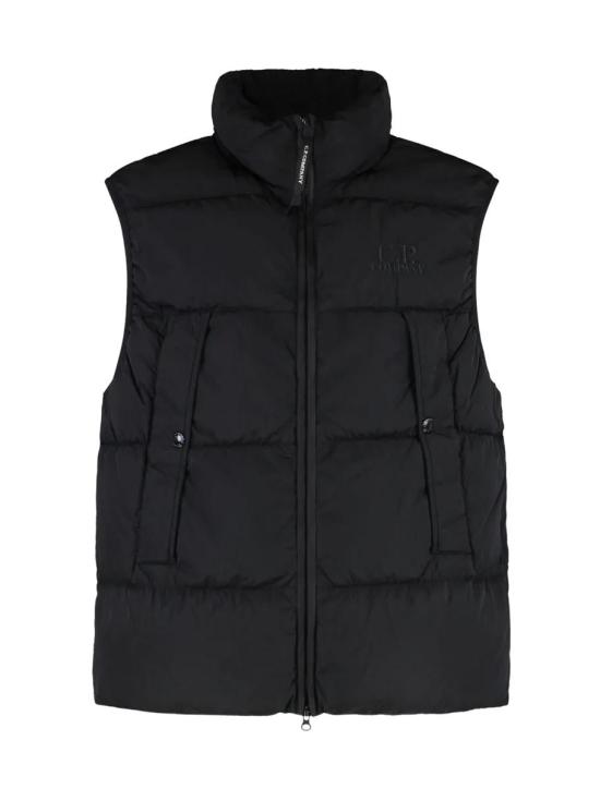 25FW 씨피 컴퍼니 로고 자수 베스트 19CMVE149A005904G999 Black