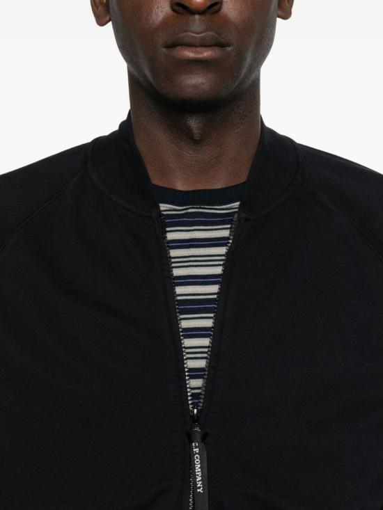 25FW 씨피 컴퍼니 다이애그널 플리스 봄버 풀집 자켓 19CMSS205A006372G888 BLUE - C.P. COMPANY