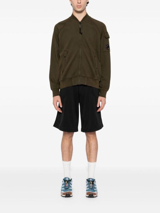 25FW 씨피 컴퍼니 다이애그널 플리스 봄버 풀집 자켓 19CMSS205A006372G683 GREEN - C.P. COMPANY