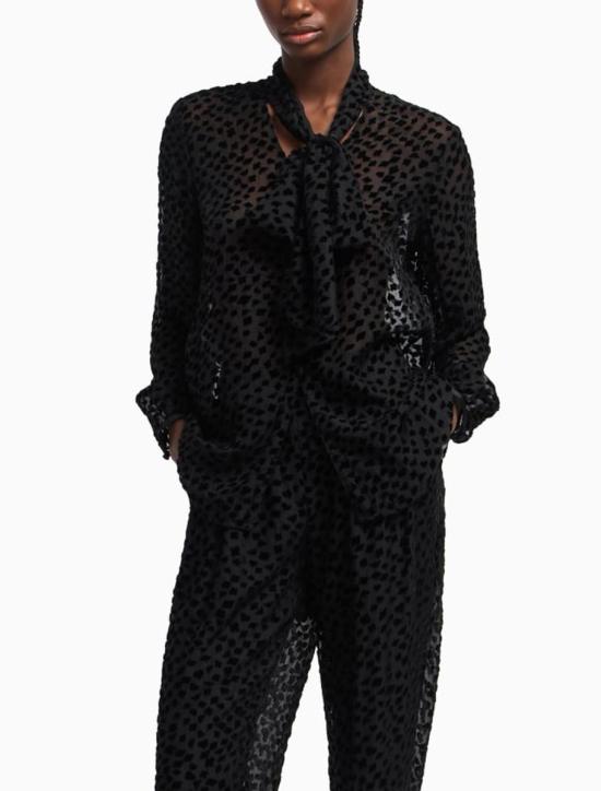 25FW 엠포리오 아르마니 블라우스 EW001347AF14315UC001 Black - EMPORIO ARMANI