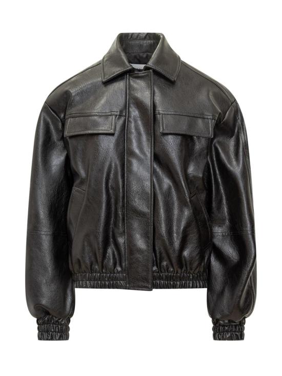 25FW 엠에스지엠 가죽 자켓 3942MDH03X257804 99 Black