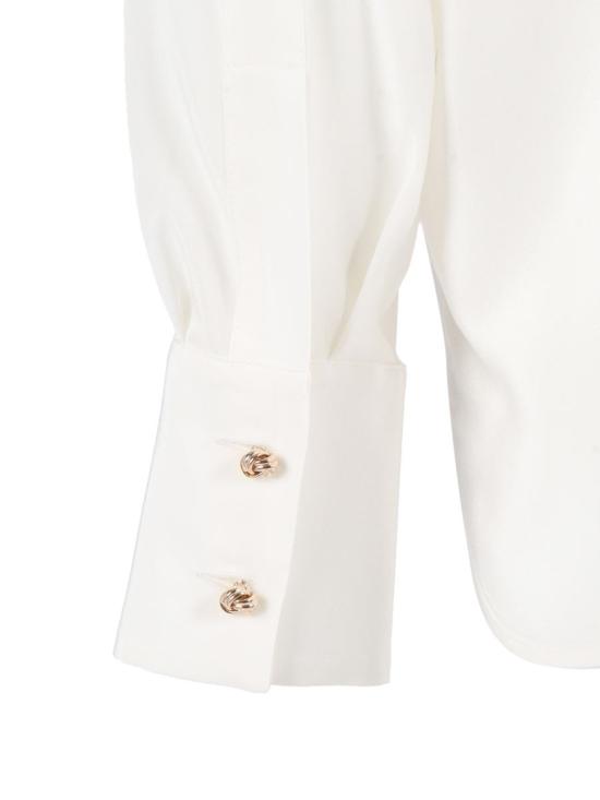 25FW 막스마라 스튜디오 블라우스 2526116051600 042 AVORIO 242100 WHITE - MAX MARA STUDIO