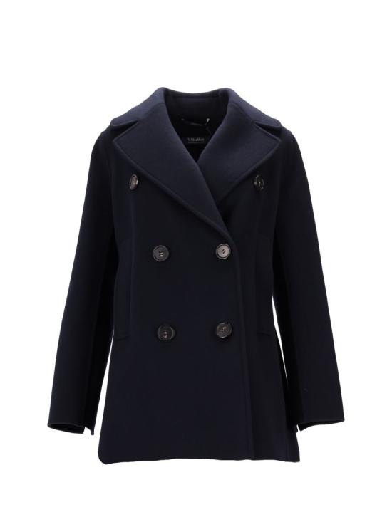 25FW 에스막스마라 CABAN 카반 더블 브레스티드 울 피코트 2529086011600CABAN 081 BLU NOTTE