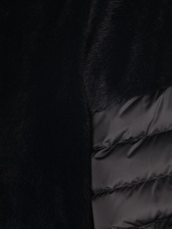 25FW 에르노 새틴 & 레이디 얼터너티브 퍼 케이프 다운 자켓 PI002132D12170Z9300 Black - HERNO