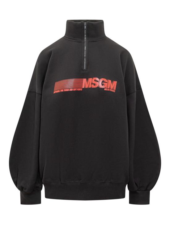 25FW 엠에스지엠 긴팔 티셔츠 3942MDM85N257999 99 BLACK