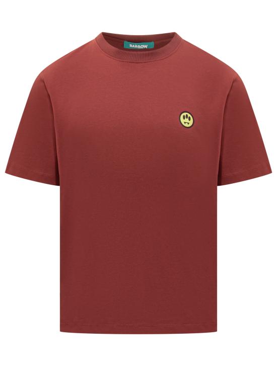 25FW 바로우 반팔 티셔츠 F5BWUATH059 177 BORDEAUX