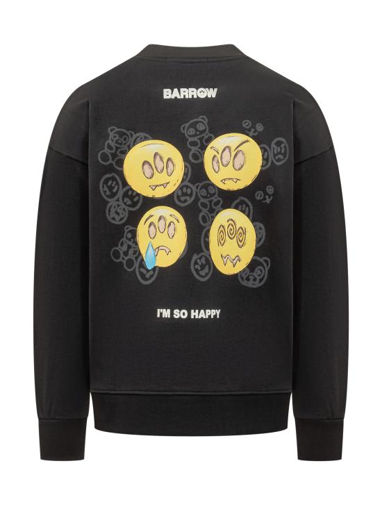 25FW 바로우 긴팔 티셔츠 F5BWUASW083 110 NERO - BARROW