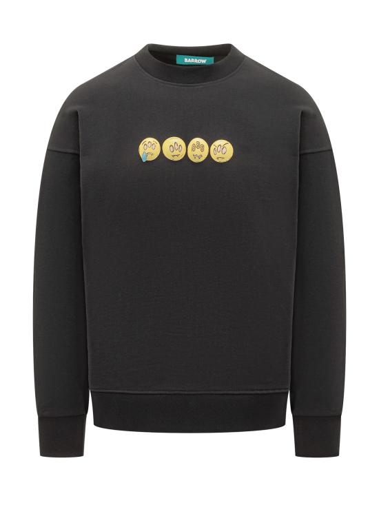 25FW 바로우 긴팔 티셔츠 F5BWUASW083 110 NERO