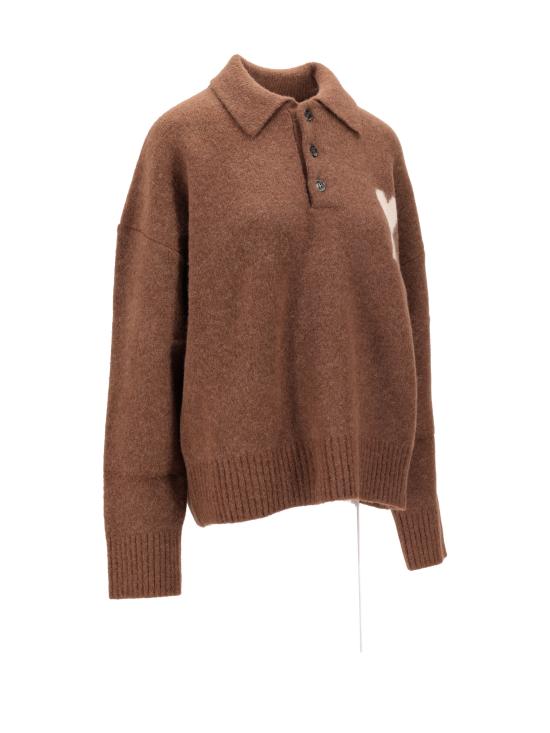 25FW 아미 스웨터 UPL408KN0135 217 NOISETTE ECRU - AMI