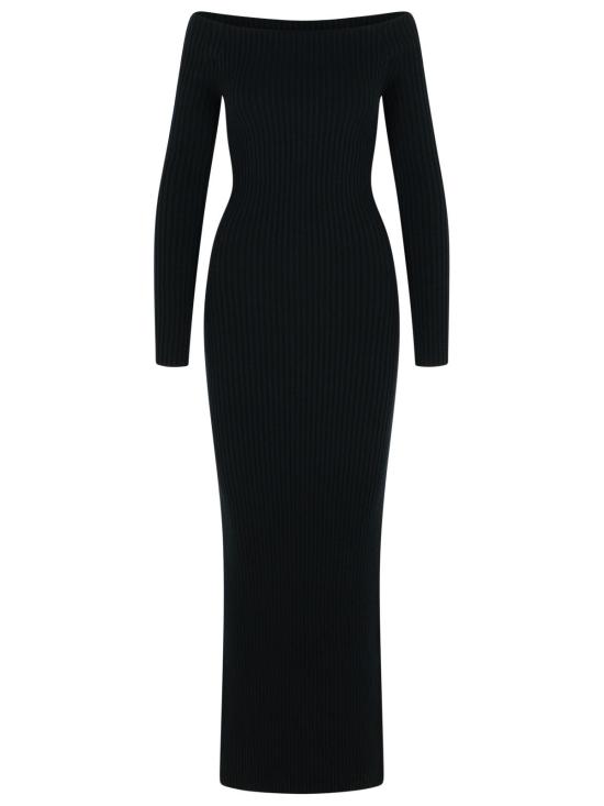 25FW 막스마라 롱 원피스 2521326203007 Black