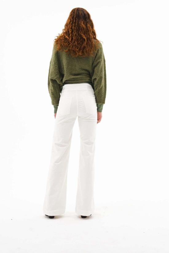  ASKK 뉴욕 스트레이트 팬츠 Askk Ny 브라이튼 와이드 레그 코드 팬츠 에그쉘 - ASKK NY