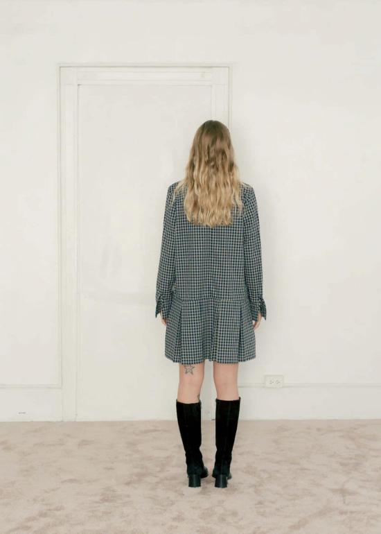  A Bronze Age 데님 원피스 청동기 시대 페이 드레스 카터 플레드 - OTHER BRANDS