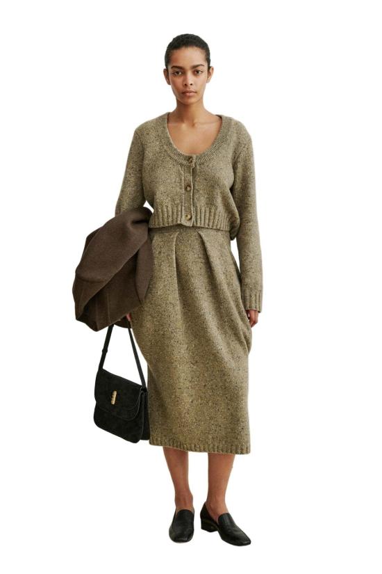  레이첼 코미 롱 스커트 번튼 스커트 스톤