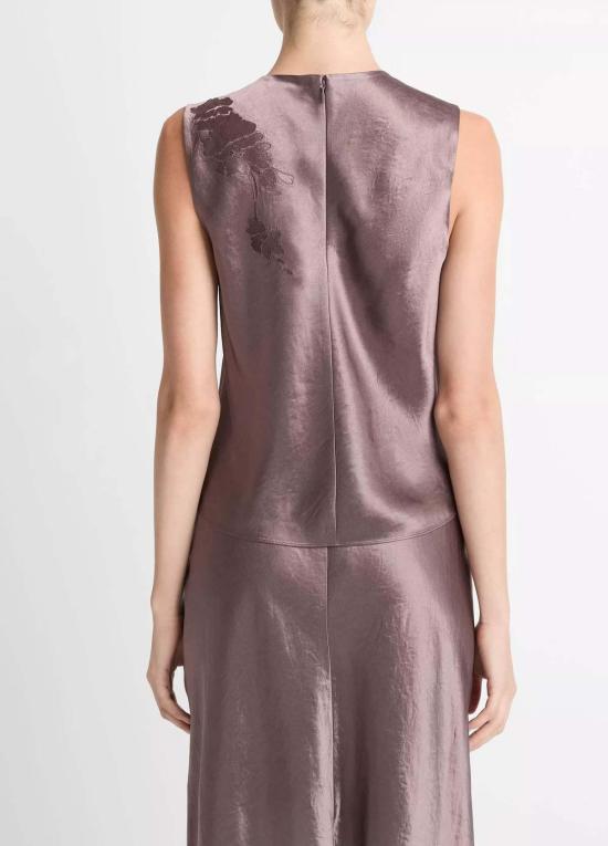  빈스 블라우스 자수 쉘 탑 - VINCE