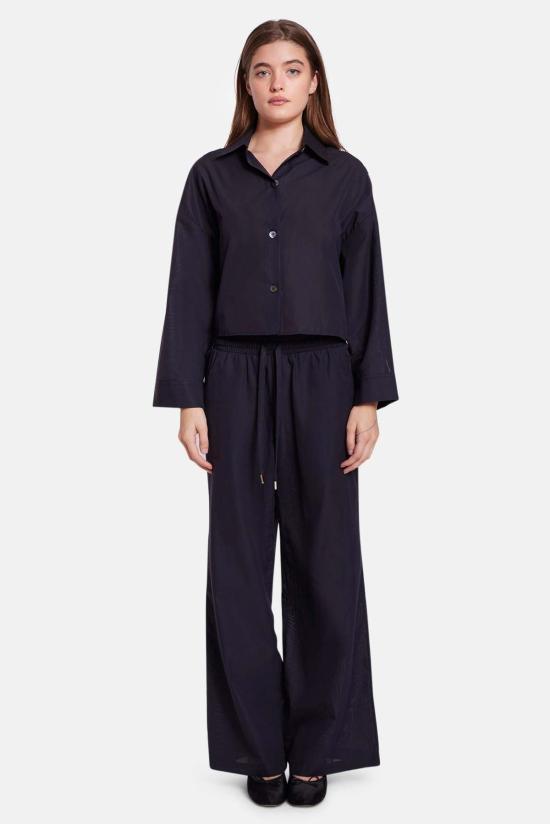  더 타일 클럽 셔츠 타일 클럽 간셋 팝린 크롭 셔츠 - THE TILE CLUB