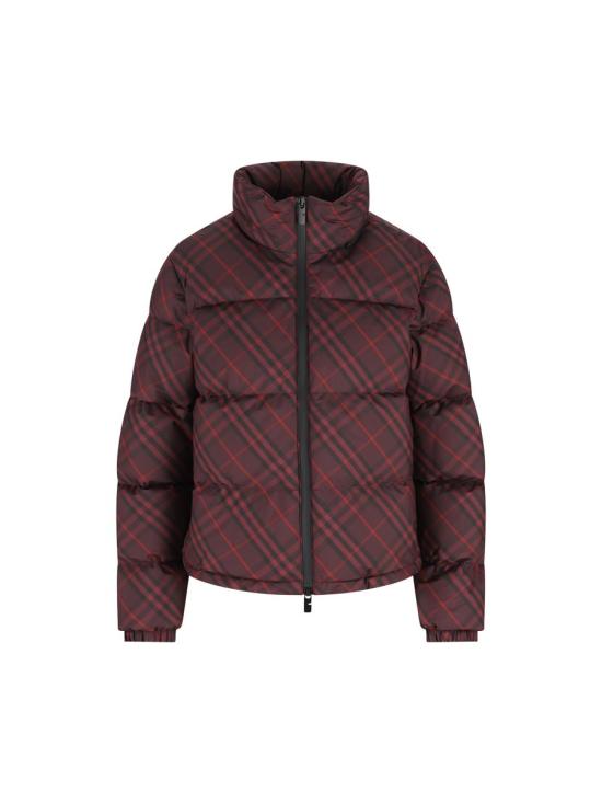 25FW 버버리 앰블사이드 체크 푸퍼 자켓  8115472C3474 AI25 WINE RED