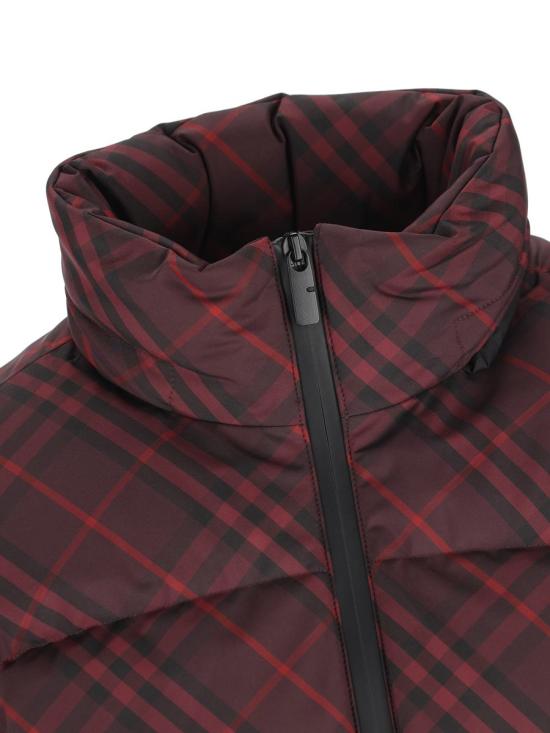 25FW 버버리 앰블사이드 체크 푸퍼 자켓  8115472C3474 AI25 WINE RED - BURBERRY
