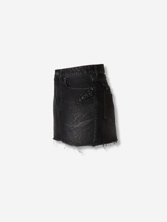 25FW 발렌시아가 숏 스커트 852324TTW67 1037BLACK FADE OUT Black - BALENCIAGA