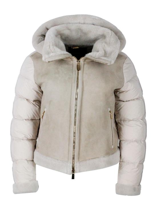 25FW 무레르 샤나 OMT 크롭 퀼티드 봄버 자켓  SHANA OMTU0033 Grey