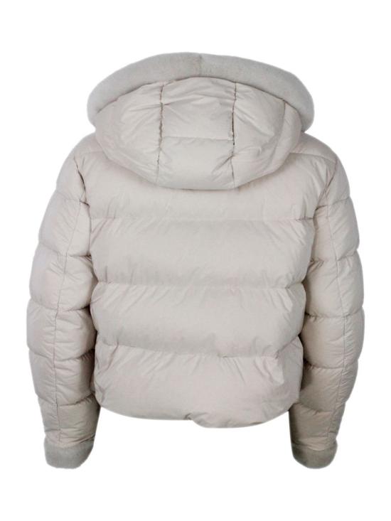 25FW 무레르 샤나 OMT 크롭 퀼티드 봄버 자켓  SHANA OMTU0033 Grey - MOORER