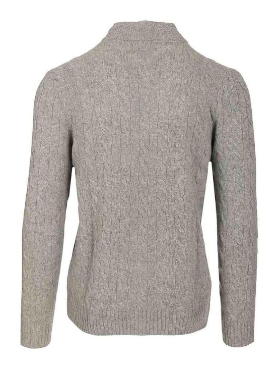 26FW 폴로 랄프로렌 포니 자수 케이블 니트 점퍼 710876766008 GREY - POLO RALPH LAUREN