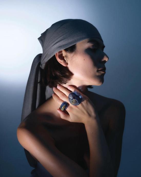  Cajal Cajal 반지 카할 카할 아틀란티코 링 라이트 블루