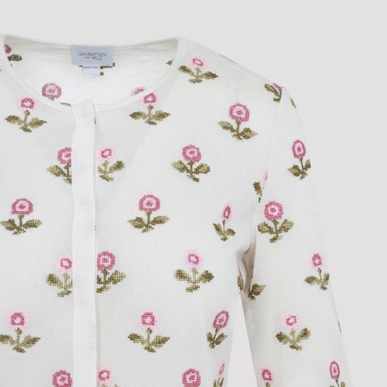 25FW 지암바티스타 발리 스웨터 25FWSVCM0M22 03CAS 1102 IVORY ROSE - GIAMBATTISTA VALLI