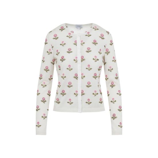 25FW 지암바티스타 발리 스웨터 25FWSVCM0M22 03CAS 1102 IVORY ROSE - GIAMBATTISTA VALLI