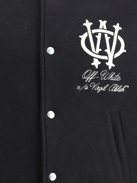 25FW 오프화이트 자켓 OMEH053F25FAB003 1017 BLACK - OFF WHITE